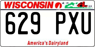 WI license plate 629PXU