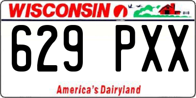 WI license plate 629PXX