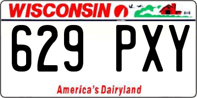 WI license plate 629PXY