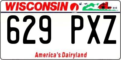 WI license plate 629PXZ