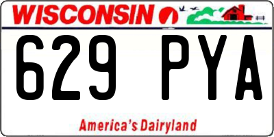 WI license plate 629PYA