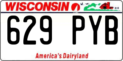 WI license plate 629PYB
