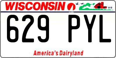WI license plate 629PYL