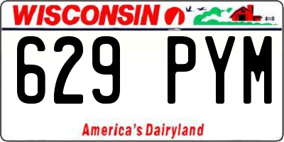 WI license plate 629PYM