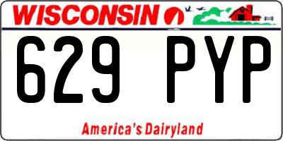 WI license plate 629PYP