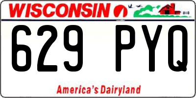 WI license plate 629PYQ