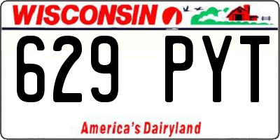 WI license plate 629PYT