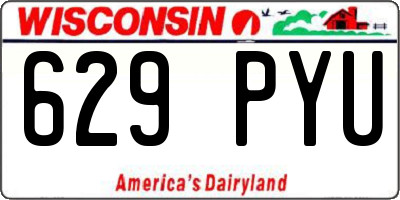 WI license plate 629PYU
