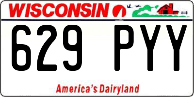 WI license plate 629PYY