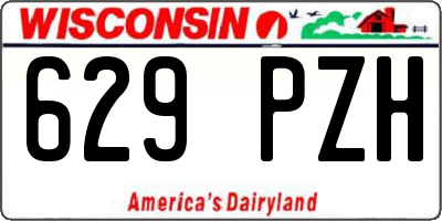 WI license plate 629PZH