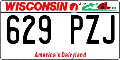 WI license plate 629PZJ