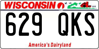 WI license plate 629QKS