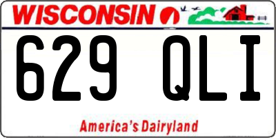 WI license plate 629QLI