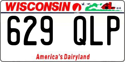 WI license plate 629QLP