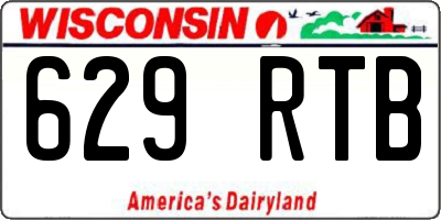 WI license plate 629RTB