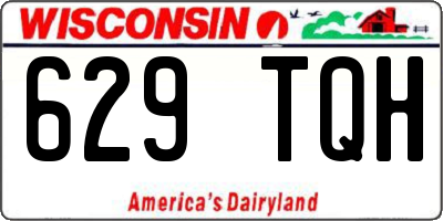 WI license plate 629TQH