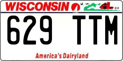 WI license plate 629TTM