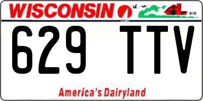WI license plate 629TTV