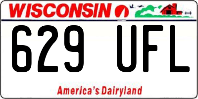 WI license plate 629UFL