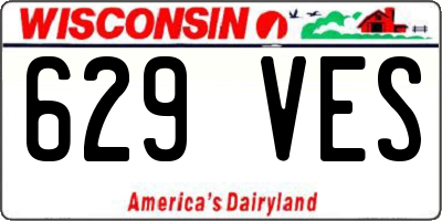 WI license plate 629VES