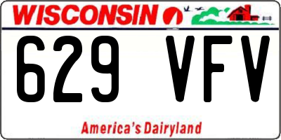 WI license plate 629VFV