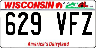 WI license plate 629VFZ