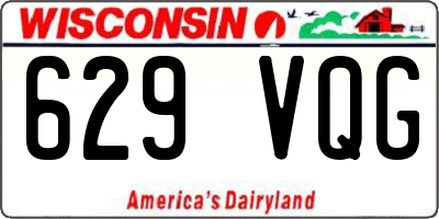 WI license plate 629VQG