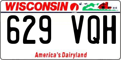 WI license plate 629VQH