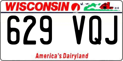 WI license plate 629VQJ