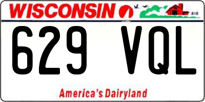 WI license plate 629VQL