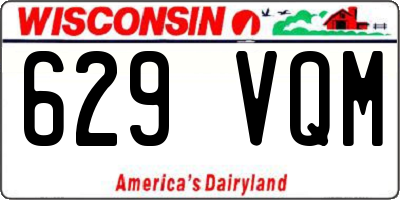 WI license plate 629VQM