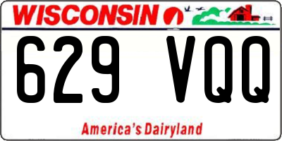 WI license plate 629VQQ