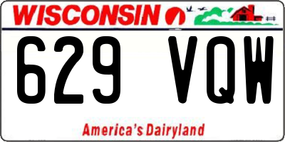 WI license plate 629VQW
