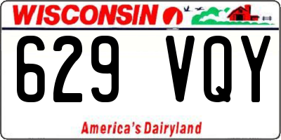 WI license plate 629VQY