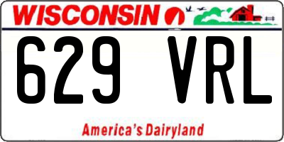 WI license plate 629VRL