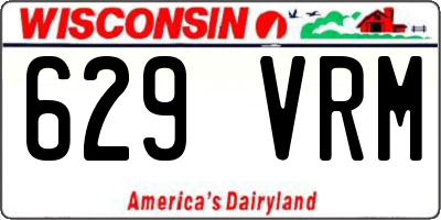 WI license plate 629VRM