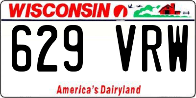 WI license plate 629VRW