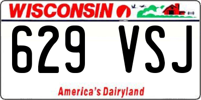 WI license plate 629VSJ