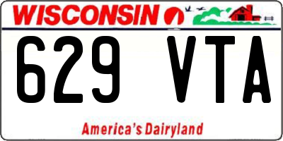 WI license plate 629VTA