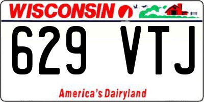 WI license plate 629VTJ