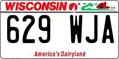 WI license plate 629WJA