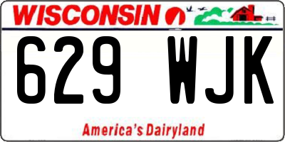 WI license plate 629WJK