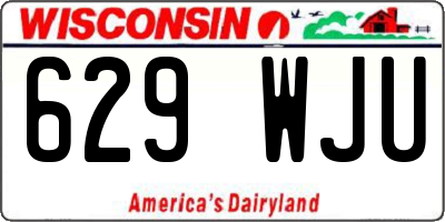 WI license plate 629WJU