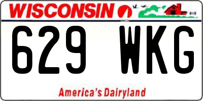 WI license plate 629WKG