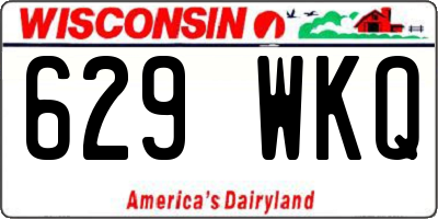 WI license plate 629WKQ