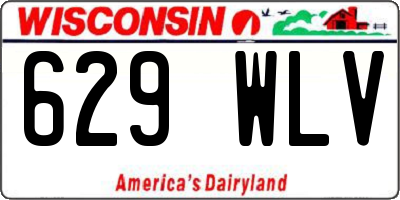 WI license plate 629WLV
