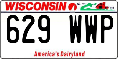 WI license plate 629WWP