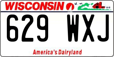 WI license plate 629WXJ