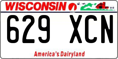 WI license plate 629XCN