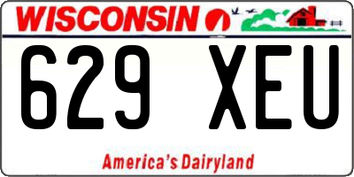 WI license plate 629XEU